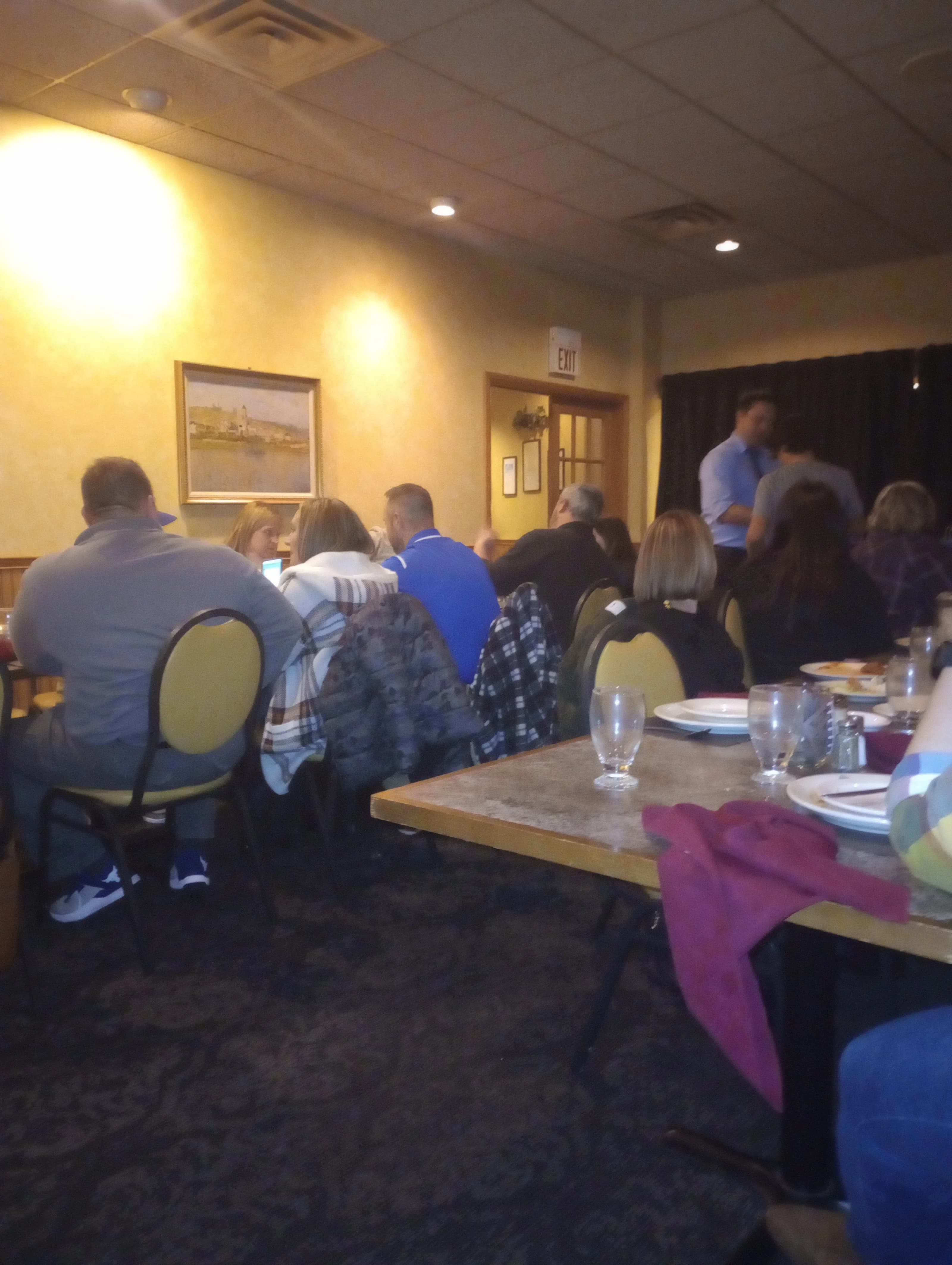 Additional private dining and event seating area